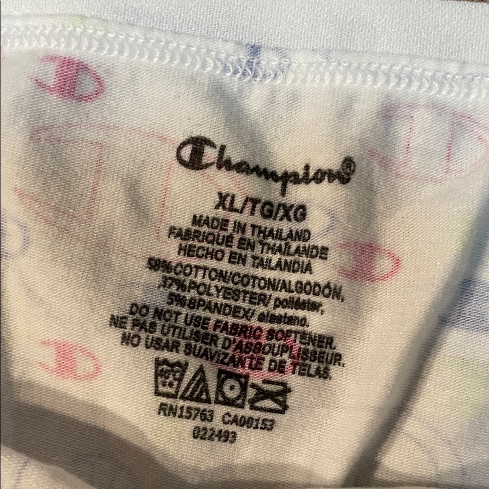Champion Girls' 6-Pack Briefs - Pink, Lime, Blue, White Logo Print. NEW - Picture 3 of 3